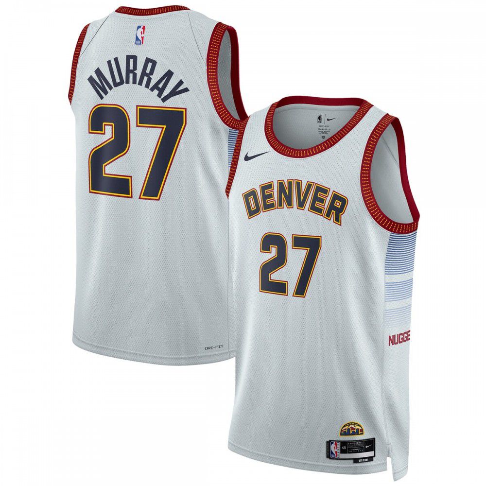 Jamal Murray Denver Nuggets Unisex 2022/23 Swingman Jersey - City Edition - Silver-Pro Kit Vault | Brand New 26/27 Sports Jerseys